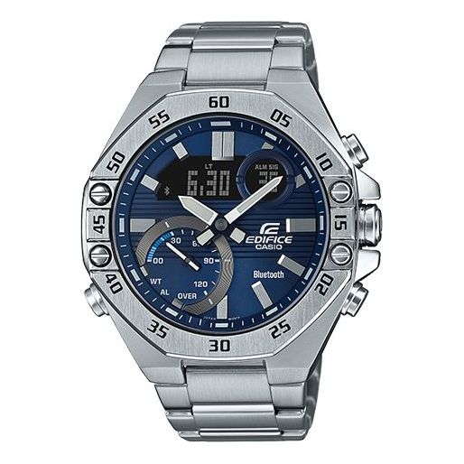 CASIOCasio Edifice Waterproof Analog-Digital Watch 'Silver Blue'