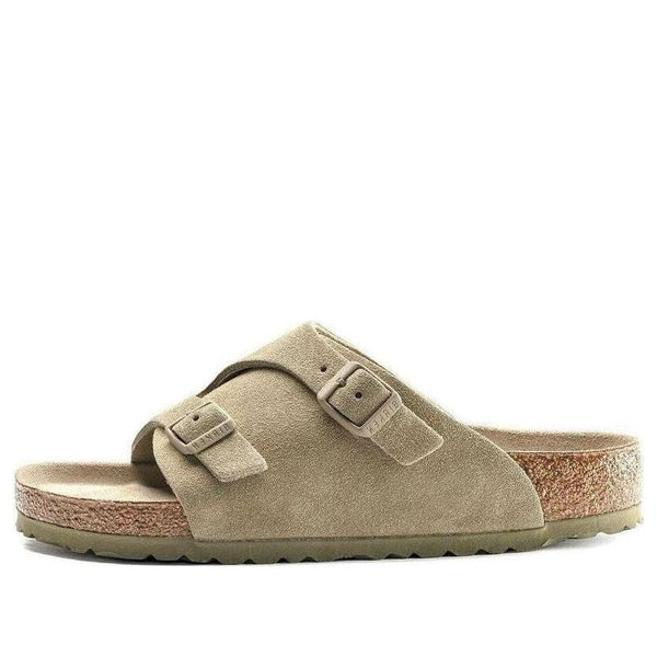 BirkenstockZurich Soft Footbed Suede Sandals'Faded Khaki'