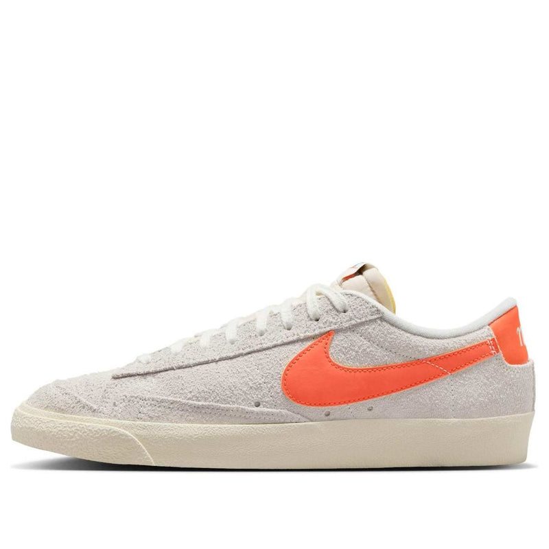 NikeBlazer Low '77 Premium 'Summit White Safety Orange'