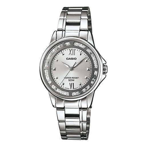 CASIOWaterproof Stainless Steel Strap Silver Analog
