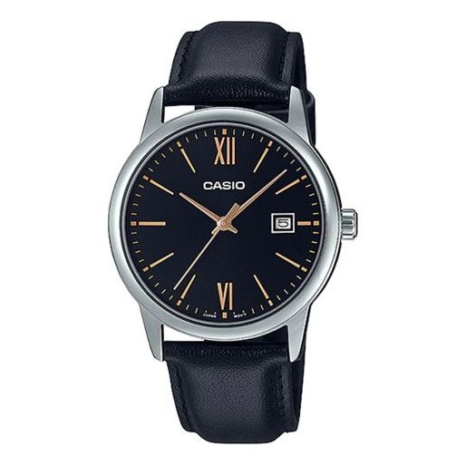 CASIOMen's  DRESS Series Minimalistic Small Business Casual Watch Mens Black Analog