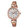 CASIOQuartz SHEEN Sapphire Crystal Waterproof Gold Strap Gold Analog