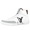 LOUIS VUITTON LV Charlie Ankle Sneakers 'White with Black Grey Side Logo and Back Monogram' 1A9JMP
