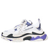 (WMNS) Balenciaga Triple S Trainer 'White Navy Purple' 541641W09OF9095