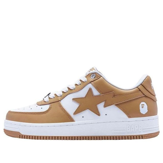(WMNS) A BATHING APE Sta Leather 'Beige' 1I70-291-006-BEIGE
