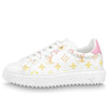 (WMNS) LOUIS VUITTON Time Out Sneakers 'White with Orange Ombre Monogram' 1A8SZG