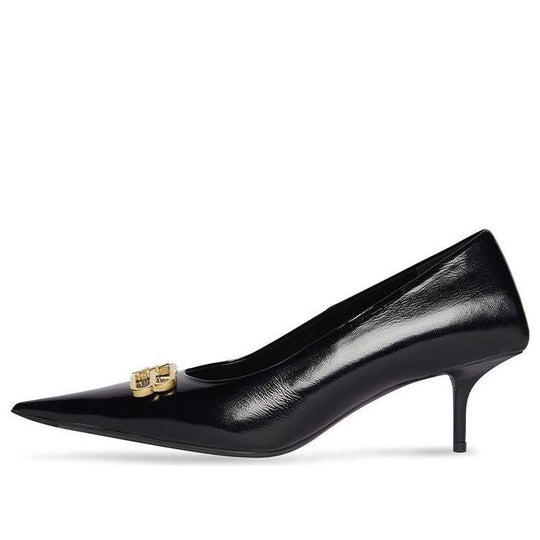 (WMNS) Balenciaga Square Knife BB 60mm Pumps 'Black Shiny Lambskin' 694739WBD821080