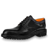 LOUIS VUITTON Voltaire Derby Shoes 'Black with Monogram Colar' 1A8Y3A