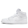 Air Jordan 1 Mid 'Triple White' 2022 554724-136