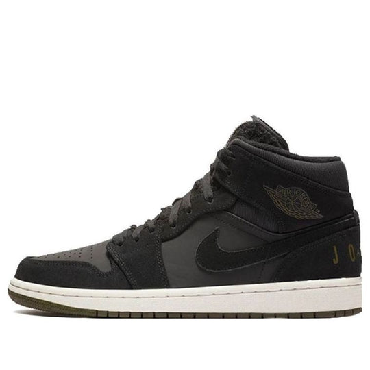 Air Jordan 1 Retro Mid 'Black White Sole' BQ6579-001