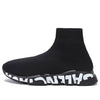 Balenciaga Speed Sports Shoes Black/White 645334W2DB71006