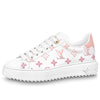 (WMNS) LOUIS VUITTON Time Out Sneakers 'White with Pink Monogram' 1AAEG2