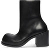 (WMNS) Balenciaga Hummer 90mm Booties 'Black Leather' 712843WBDO01000