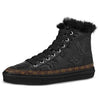 (WMNS) LOUIS VUITTON LV Stellar Fur High-Top Sports Shoes 'Black Monogram' 1A5N08