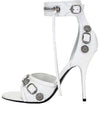 (WMNS) Balenciaga Cagole 110mm Sandals 'White Arena Lambskin' 743057WAD4E9081