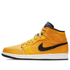 Air Jordan 1 Mid 'University Gold Black' 554724-700