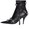 (WMNS) Balenciaga Cagole 90mm Booties 'Black Arena Lambskin' 694379WAD4E1081
