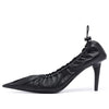 (WMNS) Balenciaga Scrunch Knife 80mm Pump Heels 'Black' 636612WA2M01000