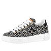 (WMNS) LOUIS VUITTON Out Sneakers 'Black White Monogram with Brown' 1A9FNL
