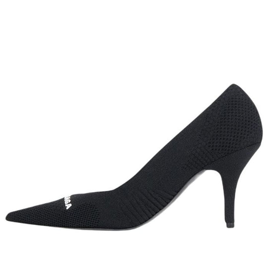 (WMNS) Balenciaga Knife 2.0 80mm Pump 'Black and White Textured Recycled Knit' 671123W2CW11090