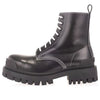 (WMNS) Balenciaga Strike Lace Up Boots 'Black' 590974WA9641070