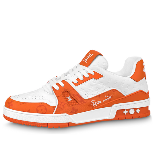 LOUIS VUITTON LV Trainers 'White Orange' 1AANH5