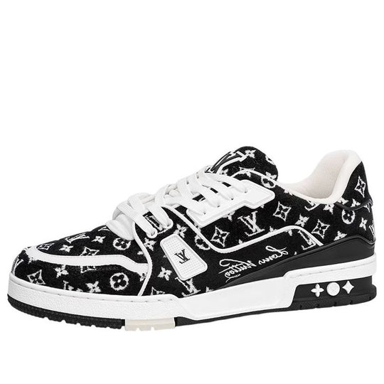 LOUIS VUITTON LV Trainer Sneakers 'Black Monogram' 1ABFTE