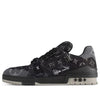 LOUIS VUITTON LV Trainer Sneakers 'Black Grey Denim Monogram' 1AC4ZB
