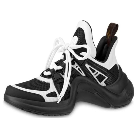 (WMNS) LOUIS VUITTON LV Archlight Calfskin Sports Shoes Black/White 1A5C8L