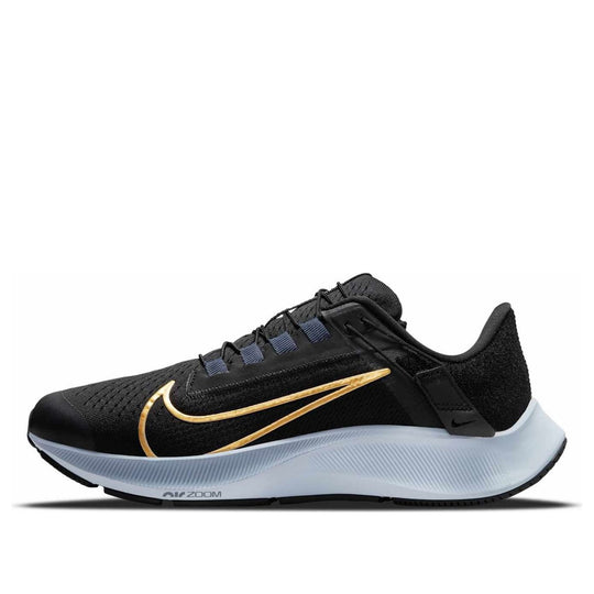 (WMNS) Nike Air Zoom Pegasus 38 FlyEase Wide 'Black Metallic Gold Coin' DA6700-004