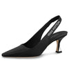 (WMNS) LOUIS VUITTON Sparkle Slingback Pumps 'Black' 1AB0MK