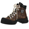 (WMNS) LOUIS VUITTON Ruby Flat Ranger Boots 'Brown Monogram with Black' 1AALYG