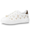 (WMNS) LOUIS VUITTON Time Out Sneakers 'White with Gold Monogram' 1A9HAV
