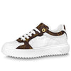 (WMNS) LOUIS VUITTON Time Out Sneakers 'White Monogram with Brown Monogram' 1AAWFP