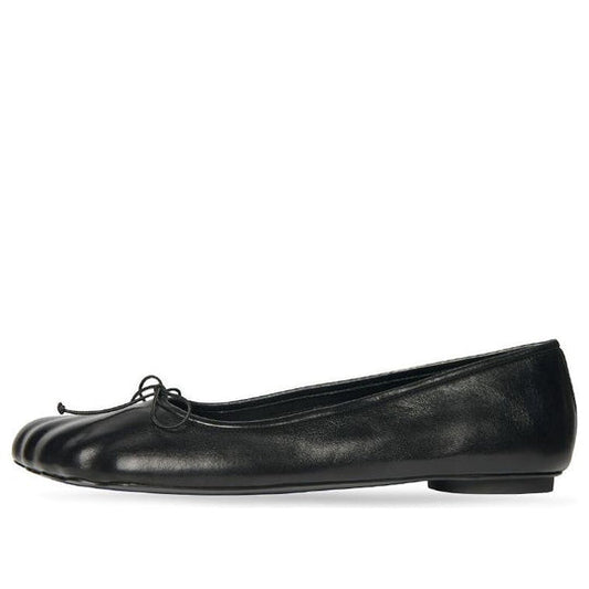 (WMNS) Balenciaga Anatomic Ballerina Shoes 'Black Shiny Soft Sheepskin' 714260WBCW01000