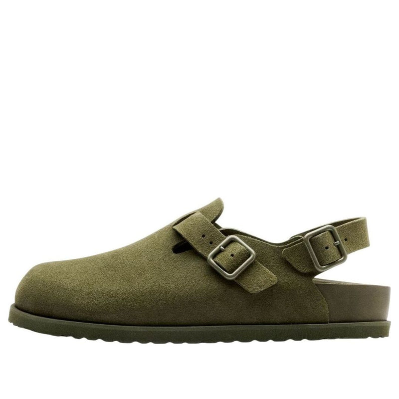 Birkenstock1774 lV Tokio Suede Sandals 'Moss Green'