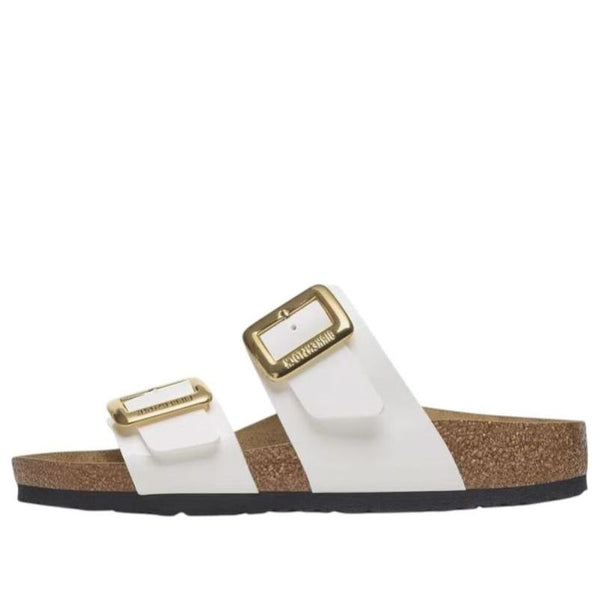 Birkenstock(WMNS)  Sydney Luxe Buckle Birko Flor Patent 'Patent White'