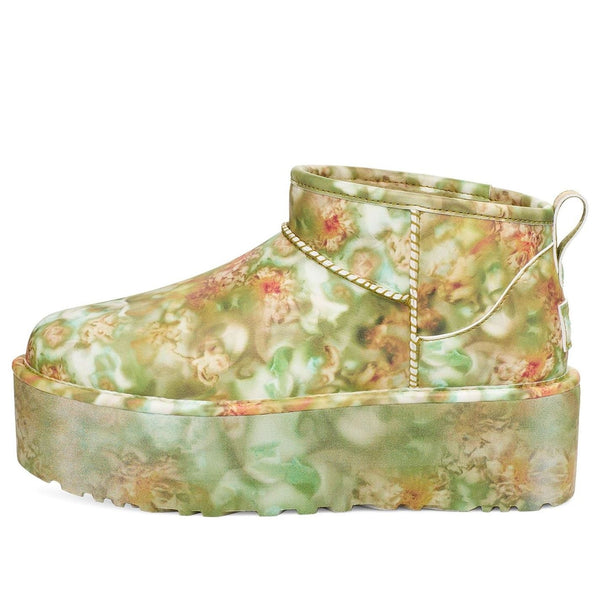 UGG(WMNS)  Classic Ultra Mini Platform Boots 'Collina Strada Green Floral'