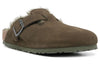 BirkenstockBoston Shearling Suede Leather Narrow Fit 'Thyme'