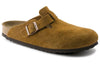 BirkenstockBoston Soft Footbed Suede Leather Narrow Fit 'Mink'