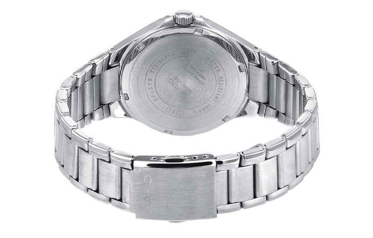 CASIOQuartz EDIFICE Stainless Steel Strap Mens Silver Analog