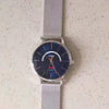 CASIOMen's  Dress Series waterproof quartz Watch 43mm Silver Stainless Steel Strap Mens Blue Analog