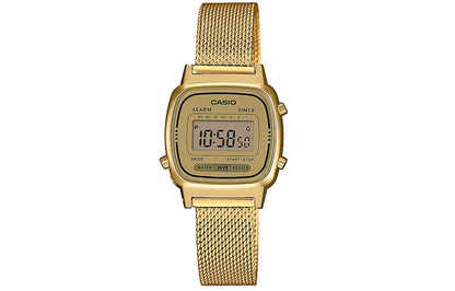 CASIOWaterproof Quartz Unisex Gold Digital