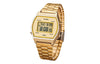 CASIOMen's  VINTAGE Series Retro Small Watch Color Classic Small Mens Gold Digital