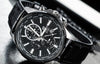 CASIOQuartz Waterproof EDIFICE Sapphire Crystal Solar Powered Mens Black Analog