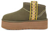 UGG(WMNS)  Classic Ultra Mini Braid Plat 'Olive Green'