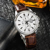 CASIOQuartz Waterproof Sapphire Crystal EDIFICE Solar Powered Mens White Analog