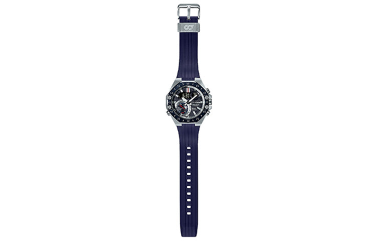 CASIOEDIFICE Limited Edition Solar Powered Sapphire Crystal Mens Blue Analog/Digital Combo