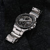 CASIOWaterproof EDIFICE Sapphire Crystal Solar Powered Mens Silver Analog