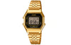 CASIOSTANDARD Vintage Dial Steel Link Band en Waterproof Unisex Mens Gold Digital